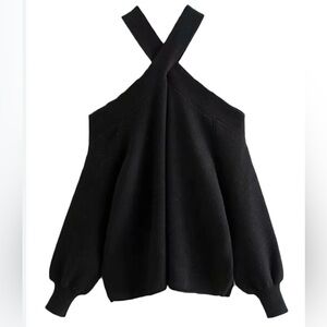 Zara Black Women's Sweater small